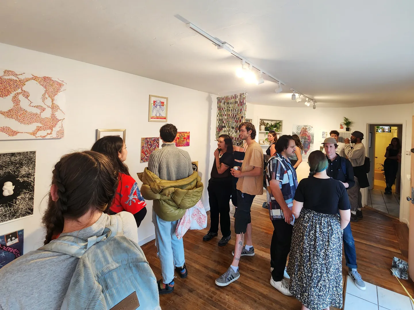 Photo from opening reception of This is a Living Room.