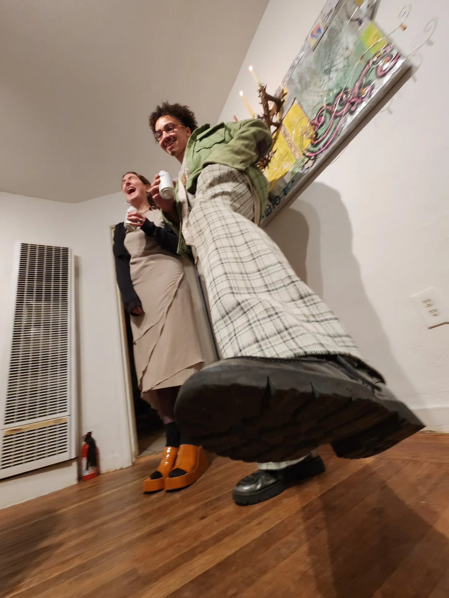 Photo from opening reception of This is a Living Room.