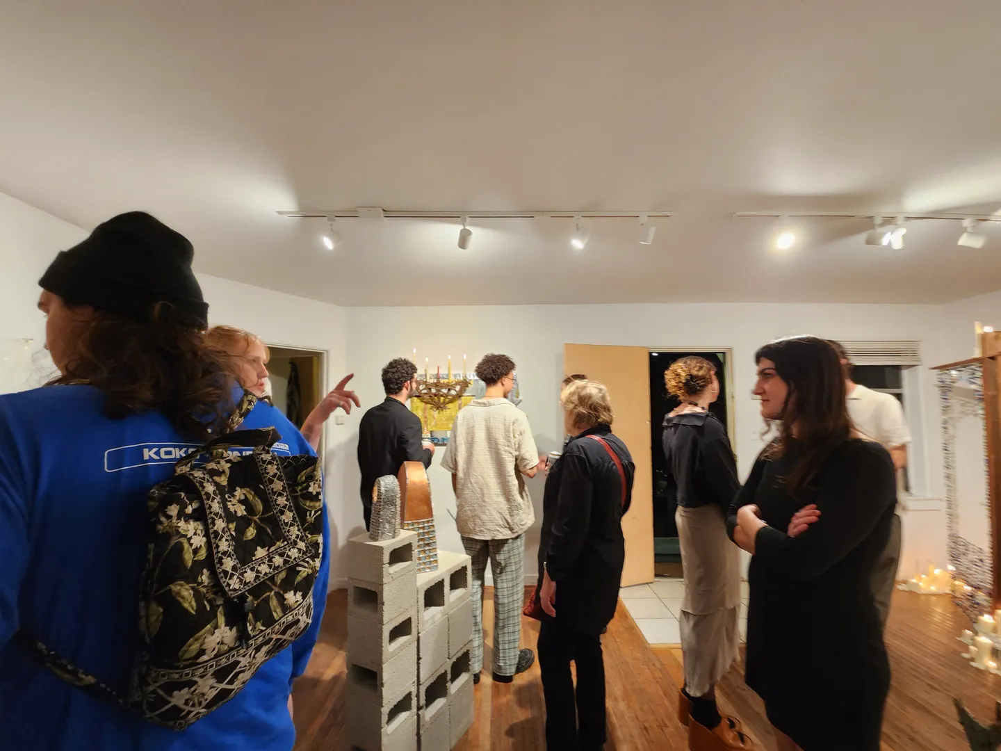 Photo from opening reception of This is a Living Room.