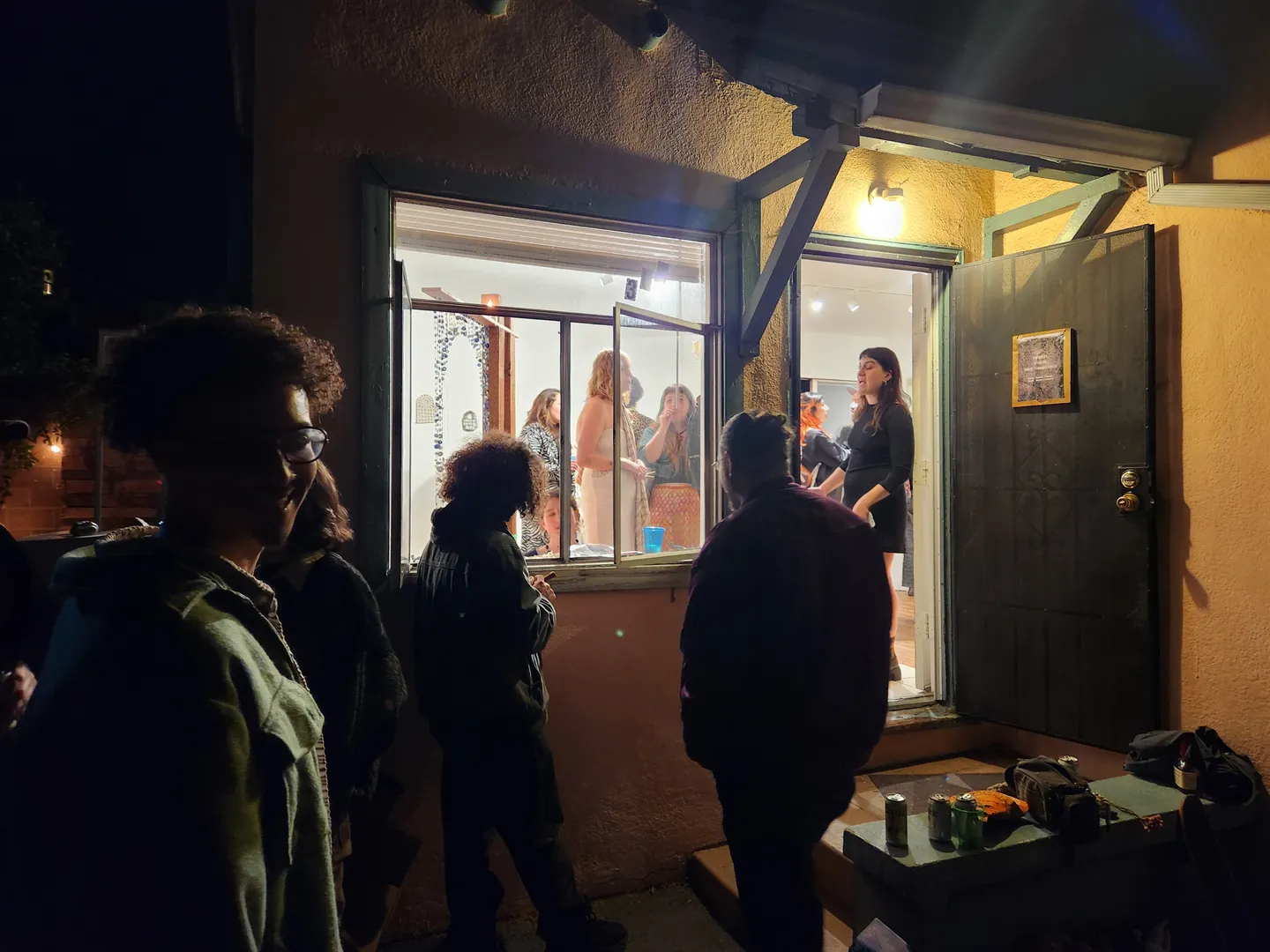 Photo from opening reception of This is a Living Room.