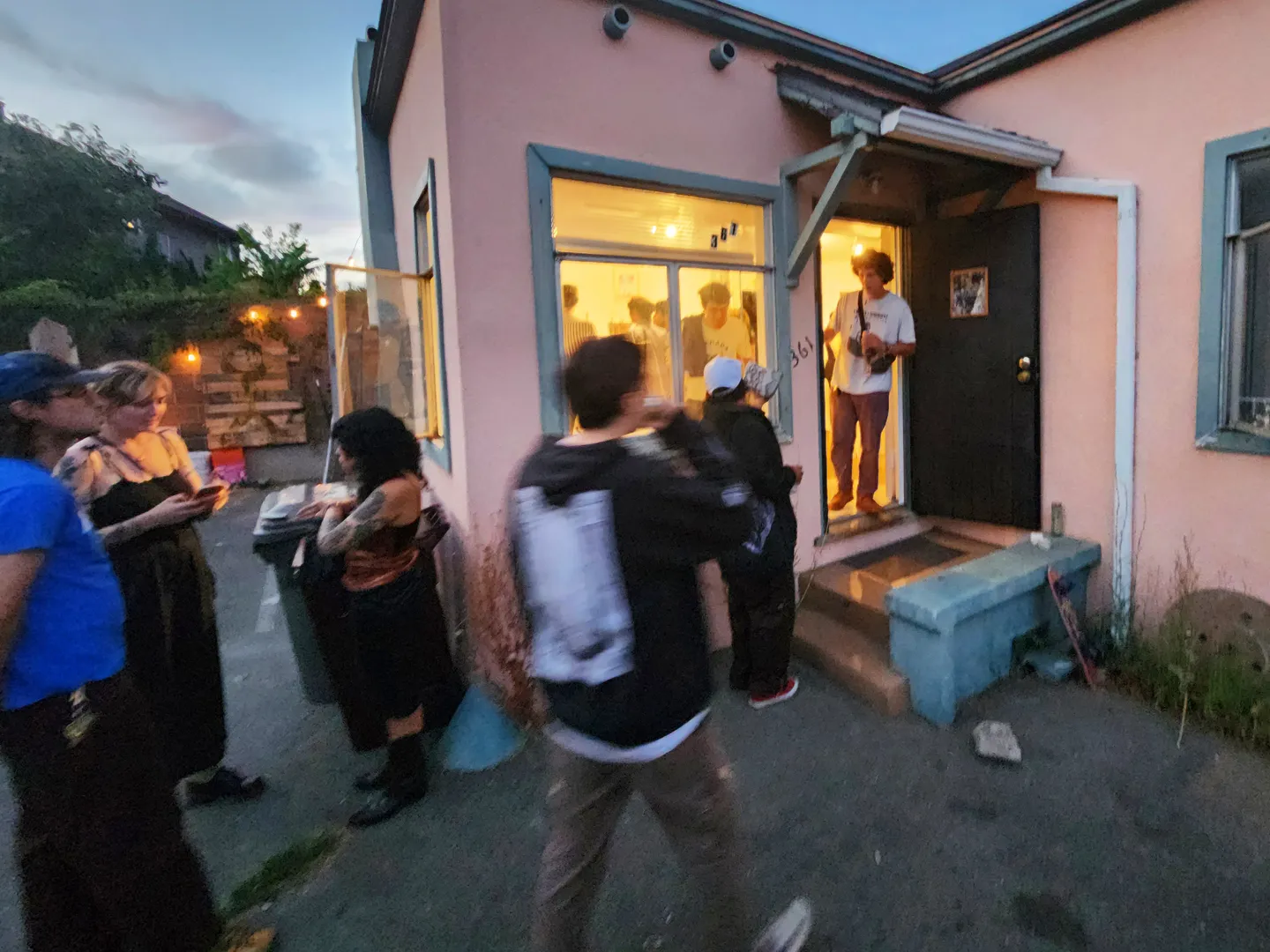Photo from opening reception of This is a Living Room.