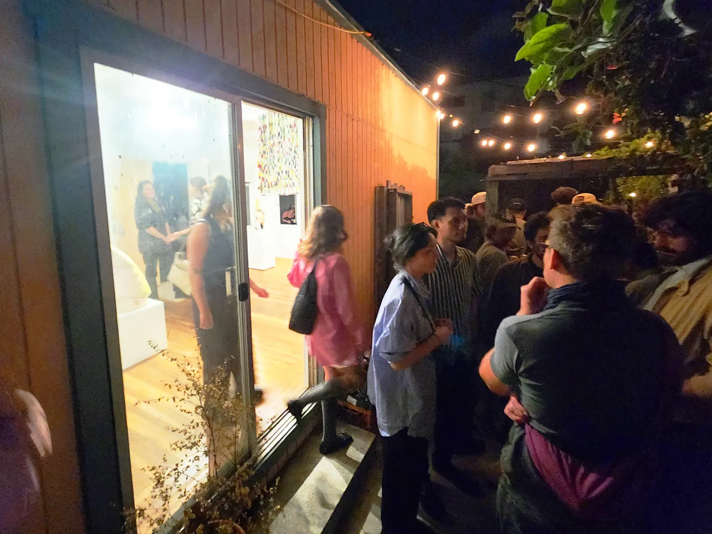 Photo from opening reception of This is a Living Room.