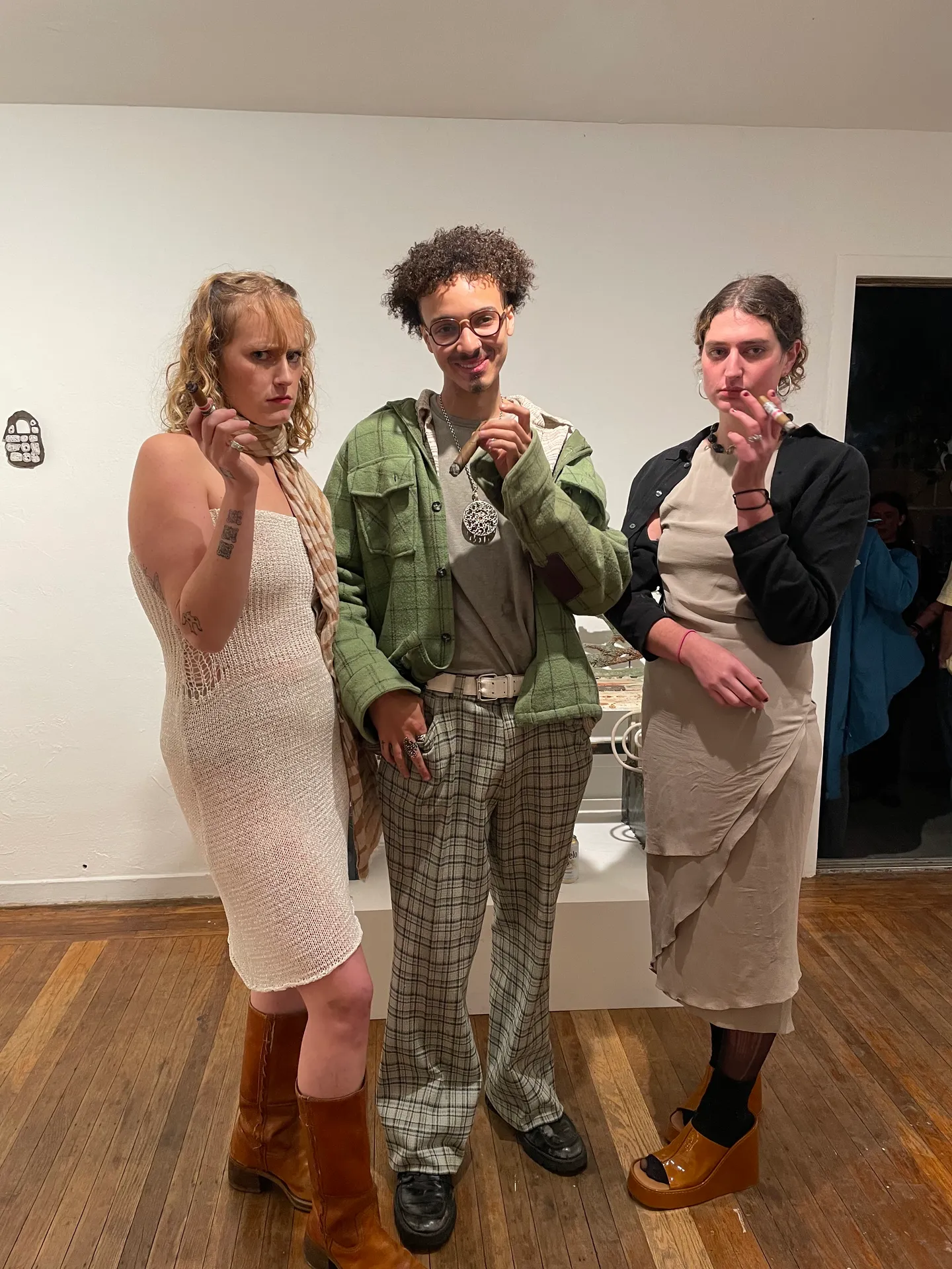 Photo from opening reception of This is a Living Room.
