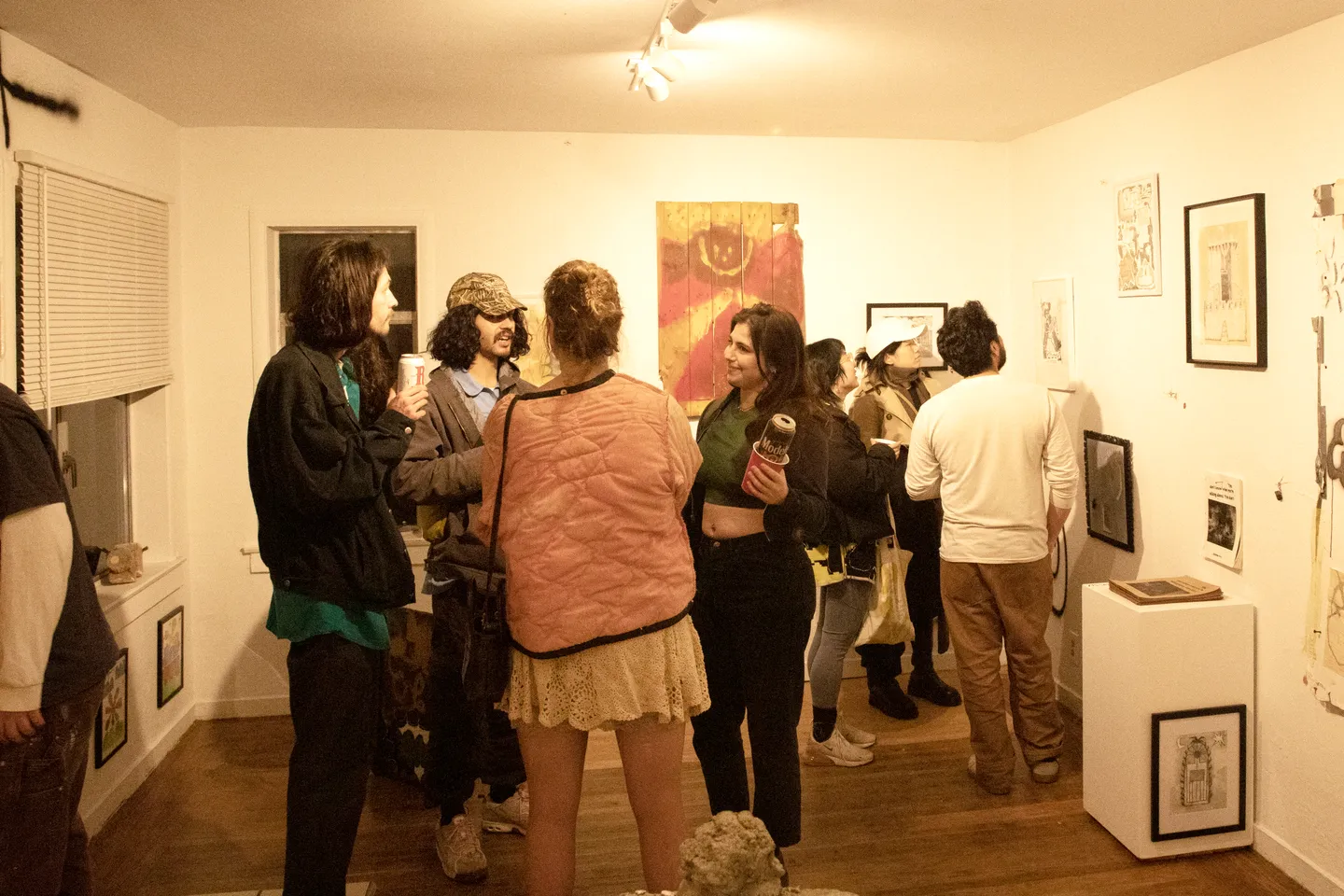 Photo from opening reception of This is a Living Room.