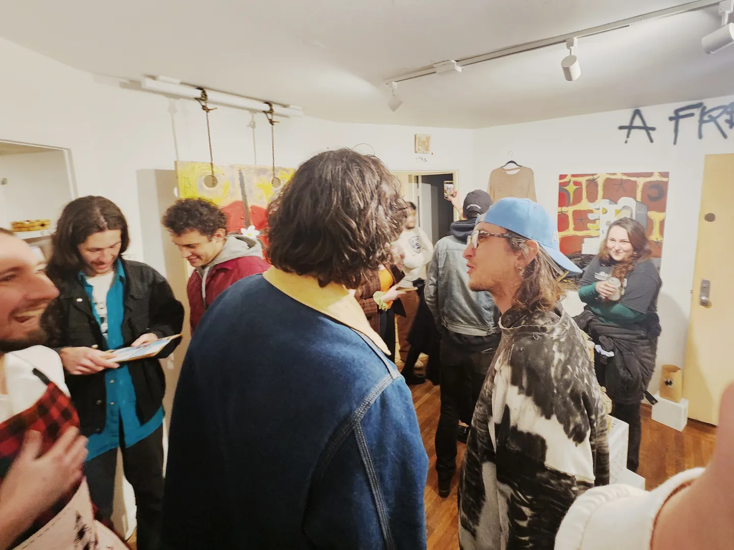 Photo from opening reception of This is a Living Room.