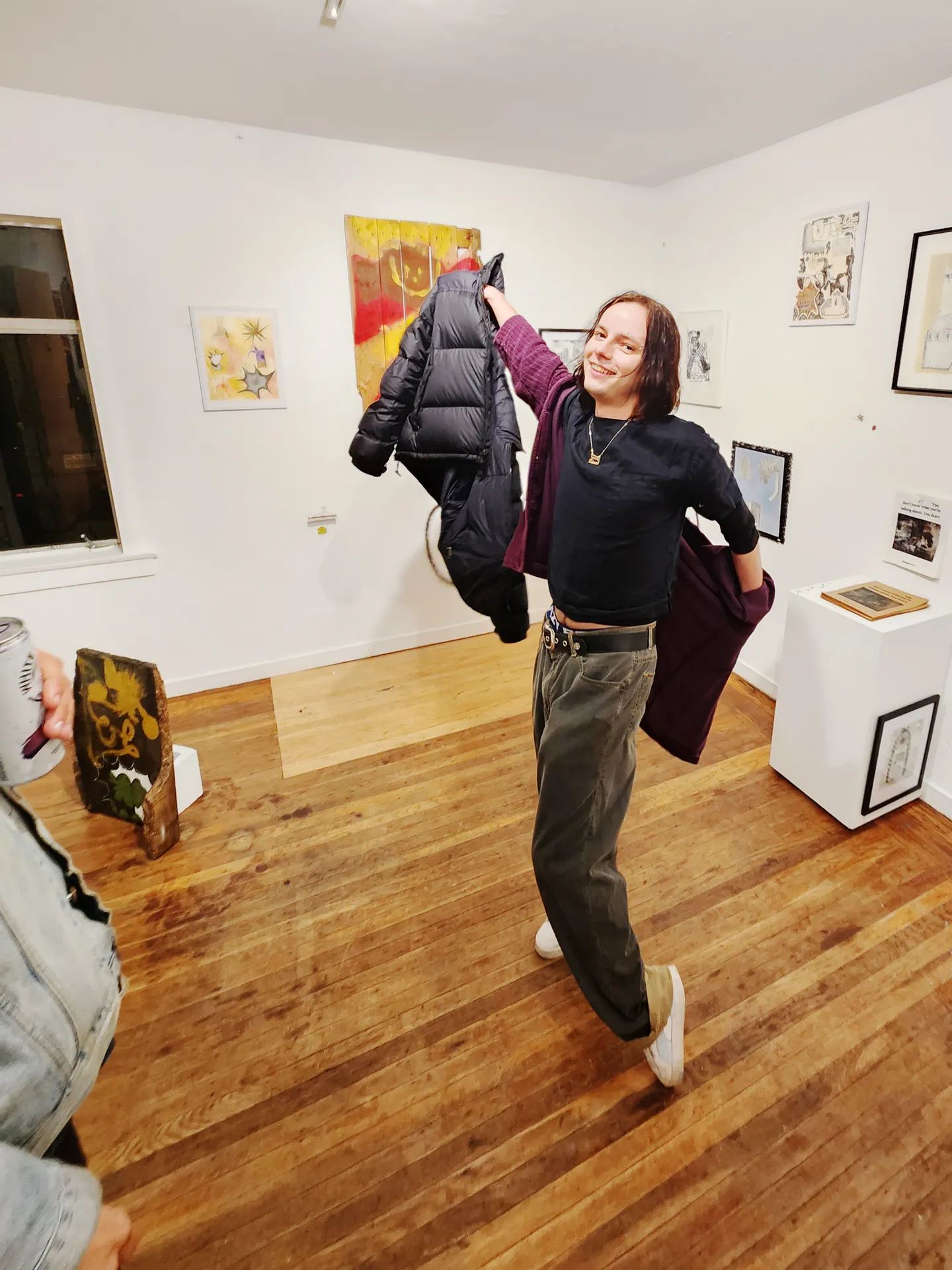 Photo from opening reception of This is a Living Room.