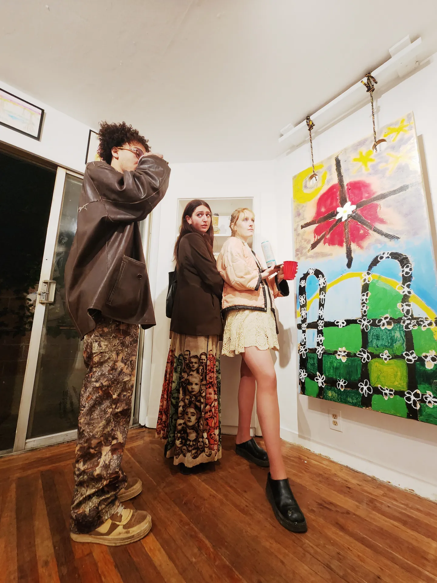 Photo from opening reception of This is a Living Room.